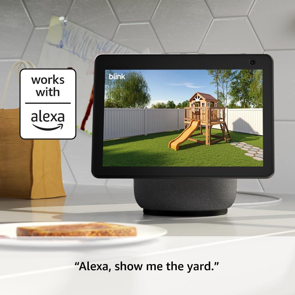 Blink Outdoor 4 + 1-Year Subscription – Wireless smart security camera, two-year battery life, 1080p HD day and infrared night live view. Sync Module Core included – 5 camera system(Save with Subscription)