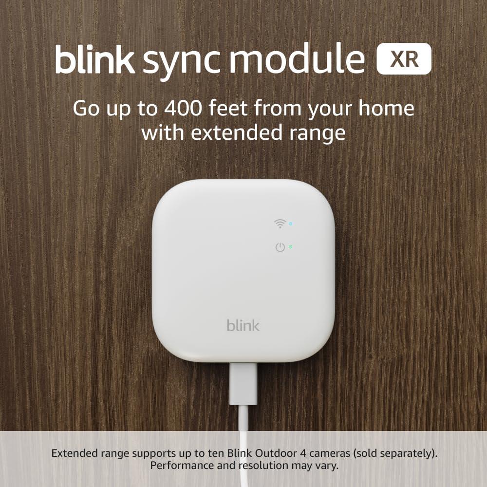 Blink Sync Module XR (newest model) — System hub for all Blink devices, go up to 400 feet from your home with extended range for Outdoor 4