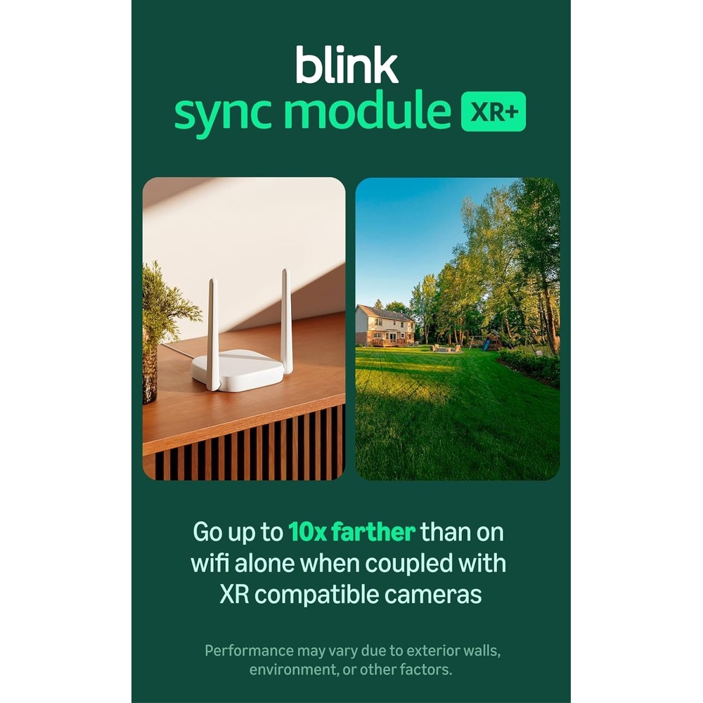 Blink Sync Module XR+ (newest model) — System Hub for Blink devices with extended range for Outdoor 4, 10x security coverage powered by Blink’s proprietary XR technology