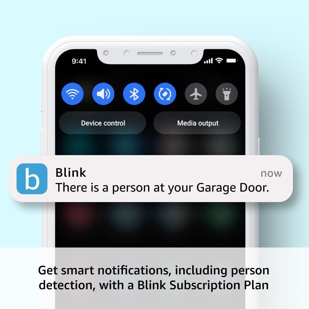 Blink Mini 2 with 1-Year Plus Subscription, 2 Cameras (White) — Plug-in smart security camera, HD night view in color, built-in spotlight, motion detection, Works with Alexa(Black)